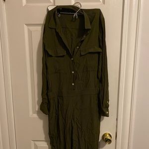 Madewell jumpsuit olive green STYLE #e2352
